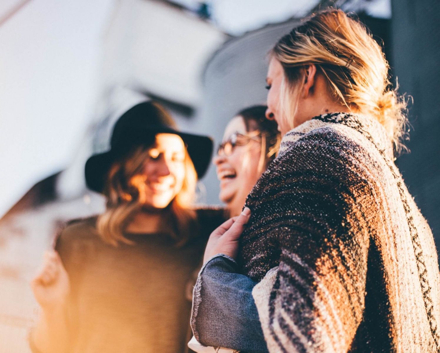 A group of women laughing