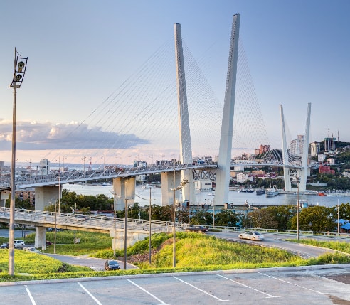 Russki Bridge, Vladivostok, Russia