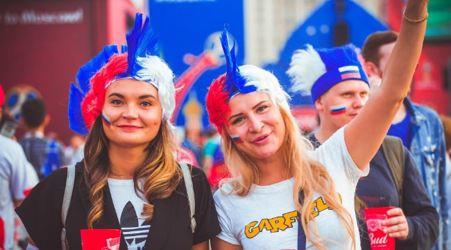 Russian football fans
