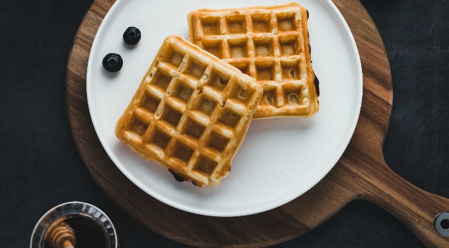 Traditional Belgium Waffles without topping