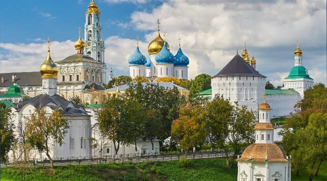 The Golden Ring Of Russia, A Monastery Of The Trinity-Sergiev Varnitsky,  Founded In 1427, City Of Rostov Veliky. Stock Photo, Picture and Royalty  Free Image. Image 21870065.