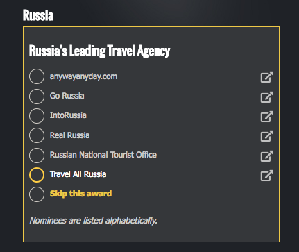 Voting for Travel All Russia