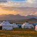 Traditional Mongolian yurts 
