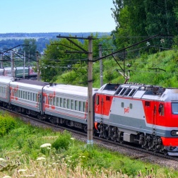 Regular Russian RZHD Train